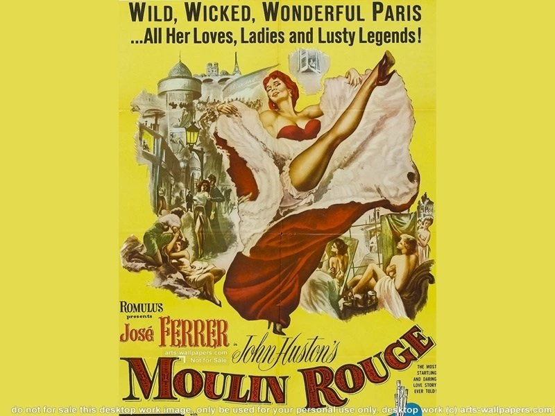 Moulin Rouge Original Movie Poster Hollywood's Pretty Women ...