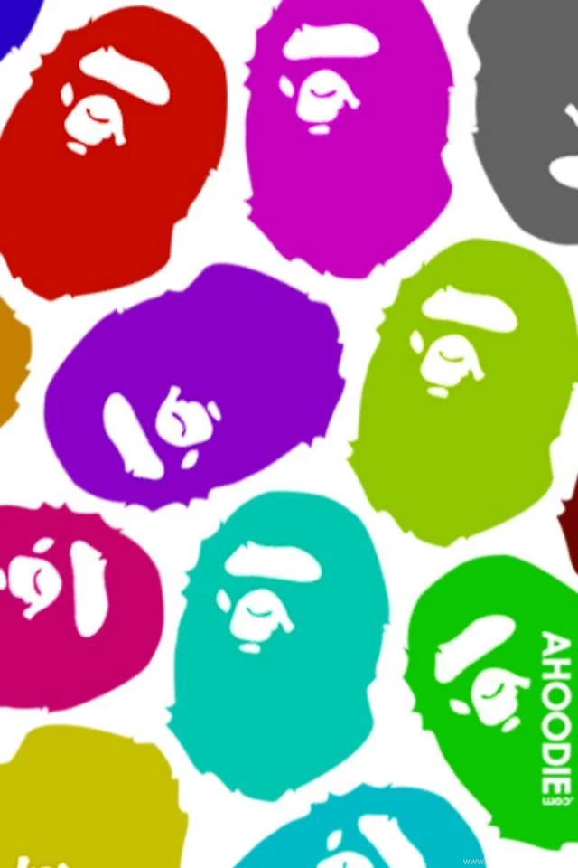 Hd Bape Fashion Colorful Wallpapers For Iphone Full Size