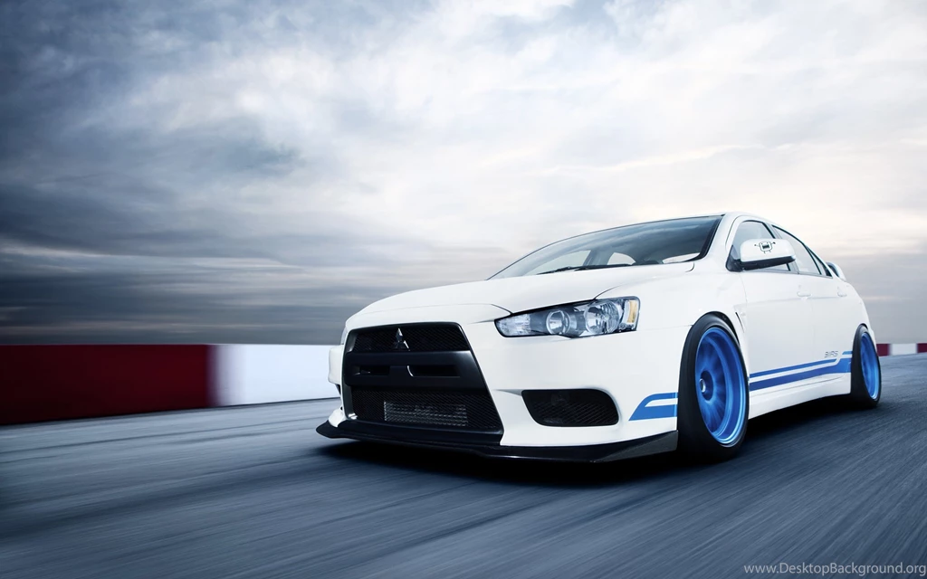 Wallpapers Mitsubishi Evo X Gates Rs White Front View Car ...