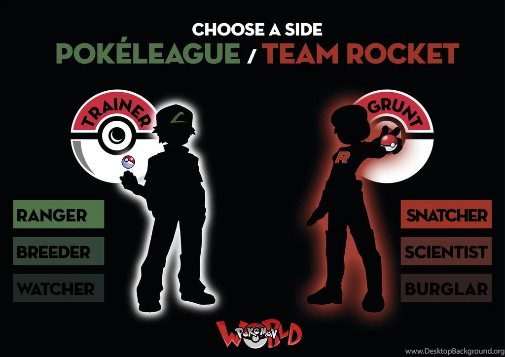Choose   Pokeleague Or Team Rocket By Zimonini On DeviantArt