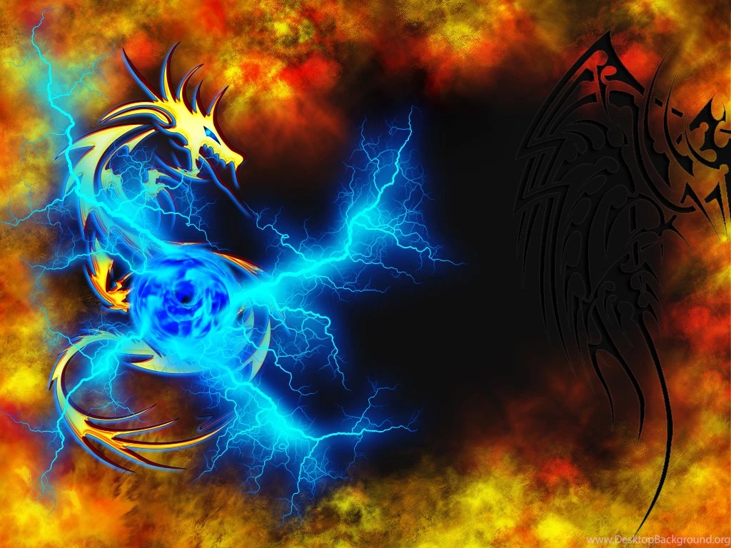 Electr flame Tribal Dragon By Axertion On DeviantArt