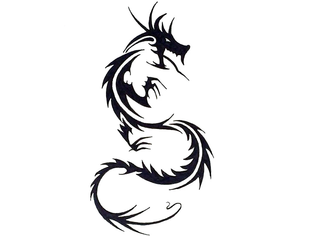Tribal Dragon Tattoo Concept Wallpapers