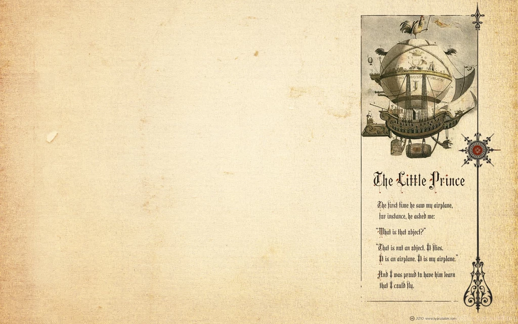 FaceType »Aeronaut« The Little Prince (for Widescreen Displays ...