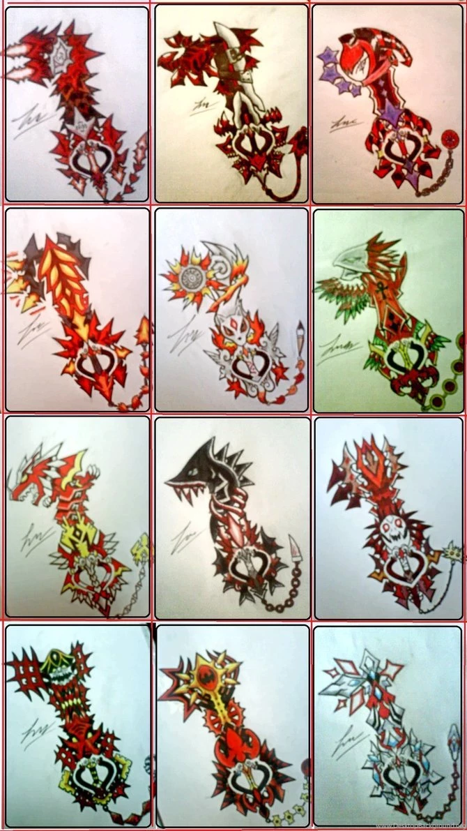Keyblade Wallpapers In Red By ExusiaSword On DeviantArt