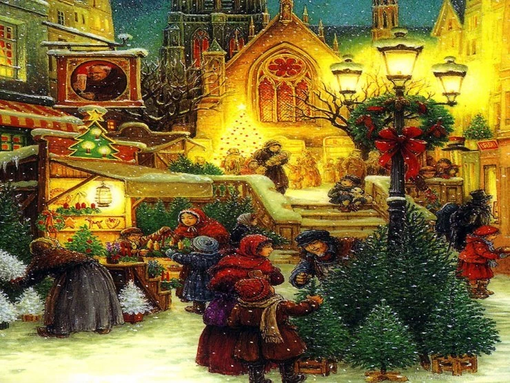 Vintage Vintages Wallpapers Christmas Wallpapers, Free ...
