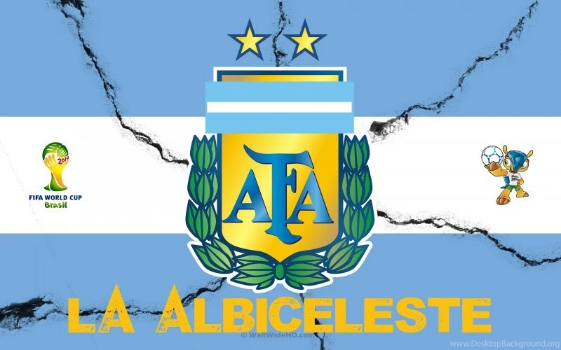 La Albiceleste 2014 Argentina Football Crest Logo World Cup Wallpapers