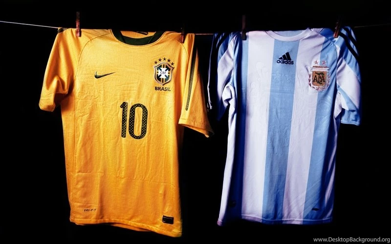 Soccer Argentina Brazil Tshirts 1920x1200 Wallpapers – Sports ...
