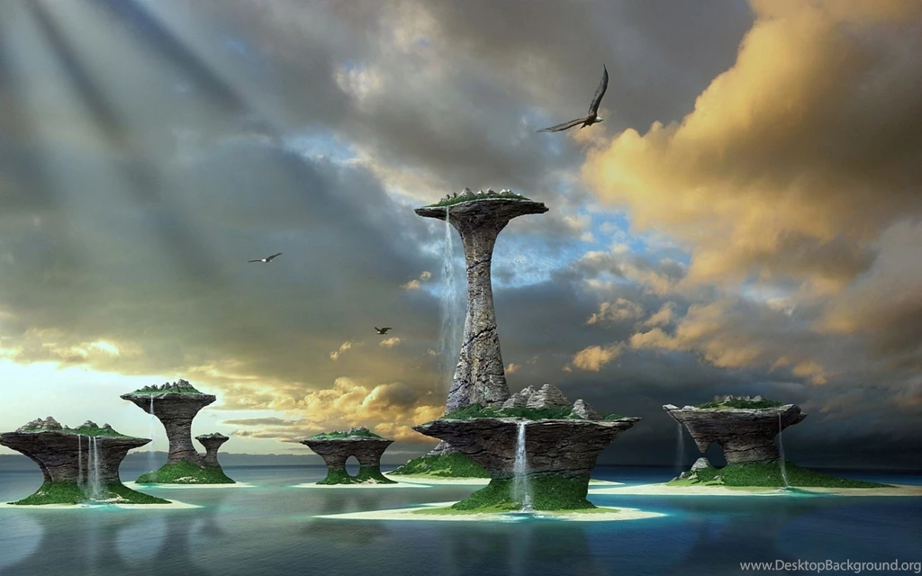 Pin Windows 8 Backgrounds Windows 8 Wallpapers 3d Fantasy Landscape ...
