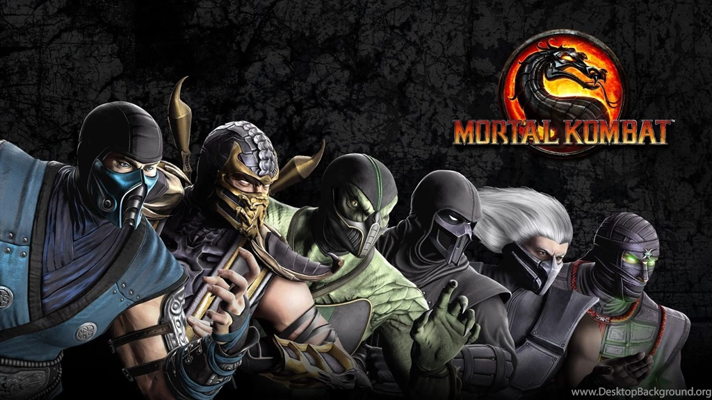Original Mortal Kombat Characters Wallpaper.