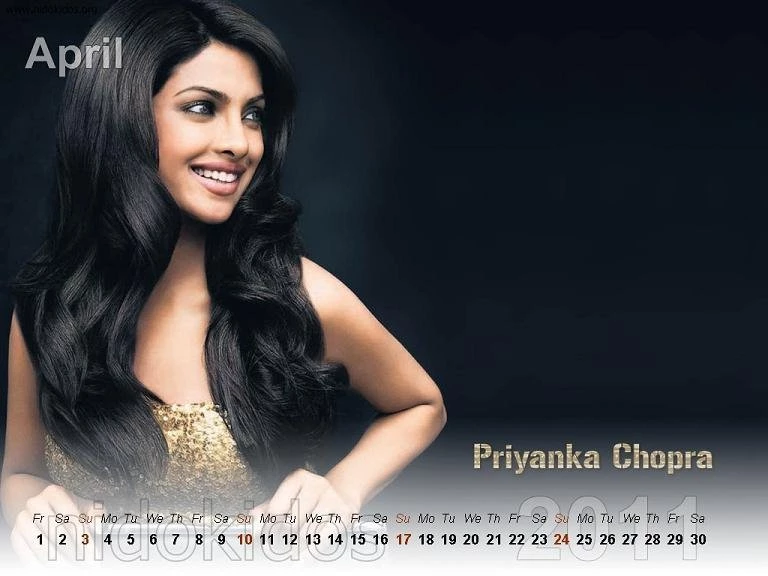 Priyanka chopra wallpapers desktop calendar 2011 4