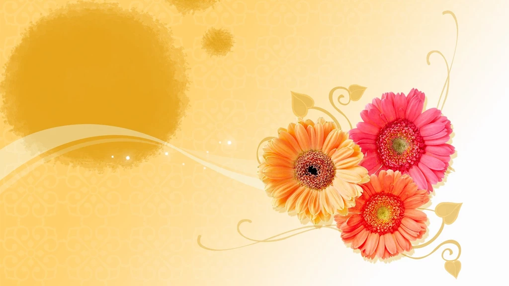 Orange Flower Art