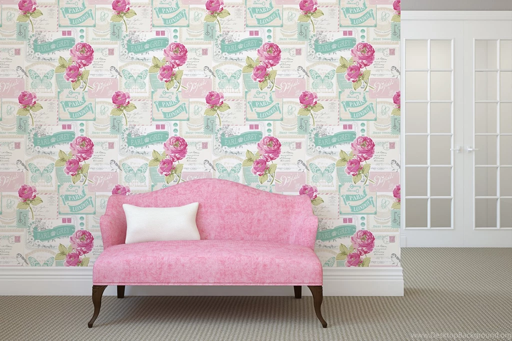 Rose Postcard Floral Wallpapers MurivaMuriva
