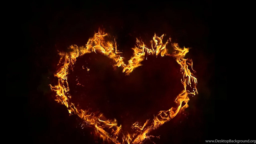 Download Wallpapers 2560x1440 Fire, Smoke, Background, Heart Mac ...