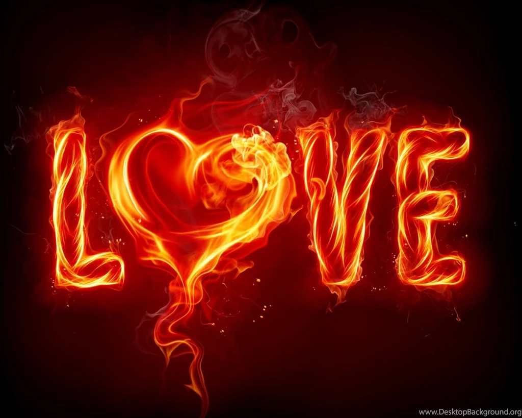 1280x1024 Love Fire Heart Abstract Desktop PC And Mac Wallpapers