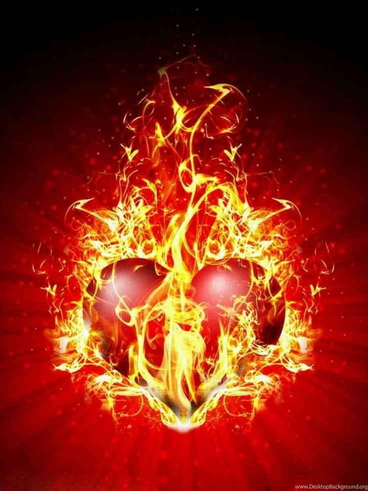 Fire Heart On Pinterest