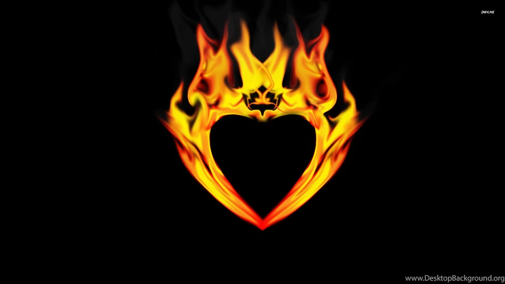 Flaming Heart, Fire, Flame, Digital art, 1920x1080 HD Wallpapers ...