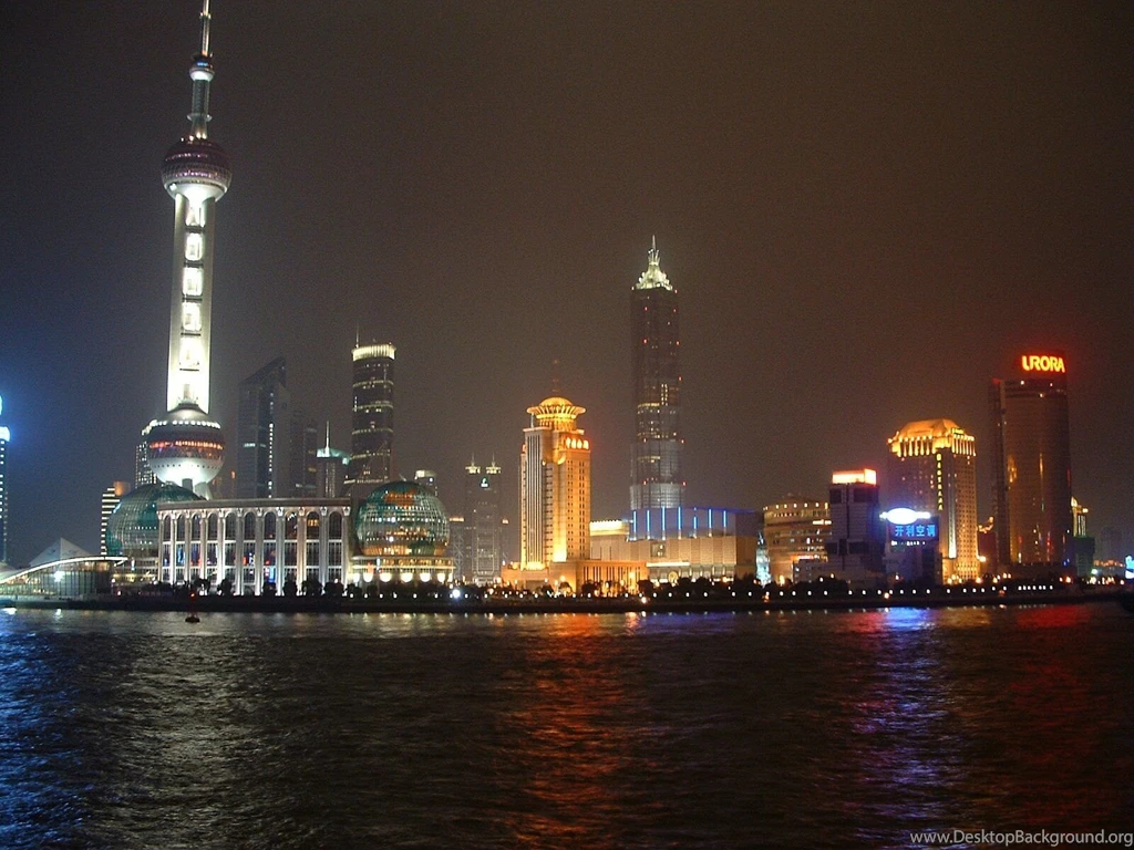 Buildings & City: The New Shanghai Skyline At Night, Picture Nr. 31180