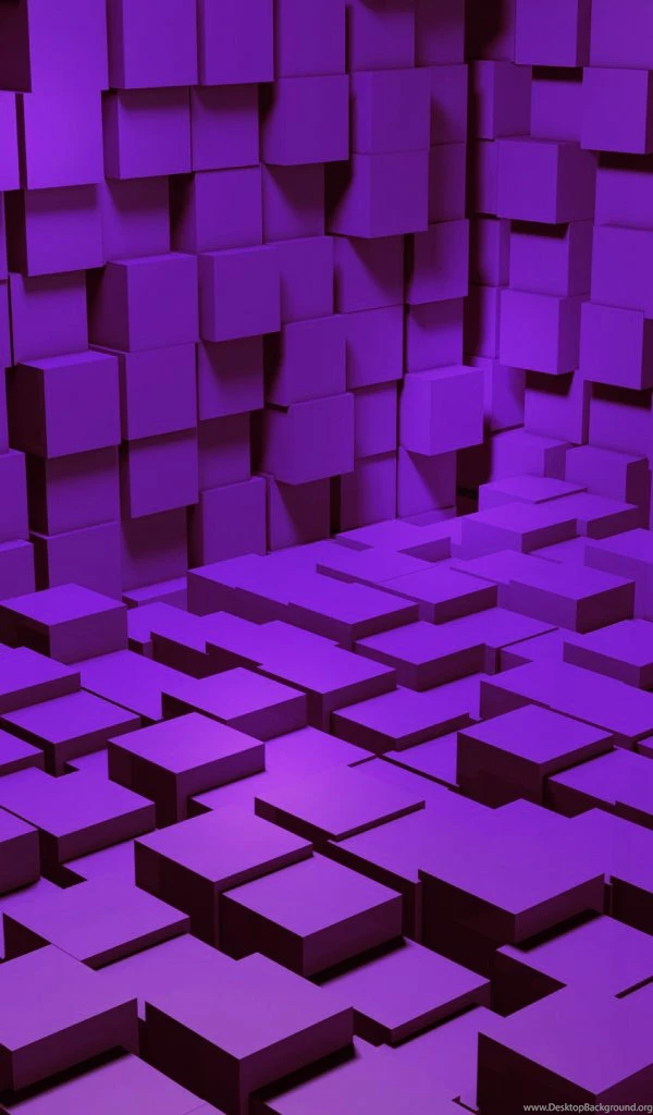 Pocketbook PocketBook A7 Wallpaper: Purple Cubes Chamber Mobile ...