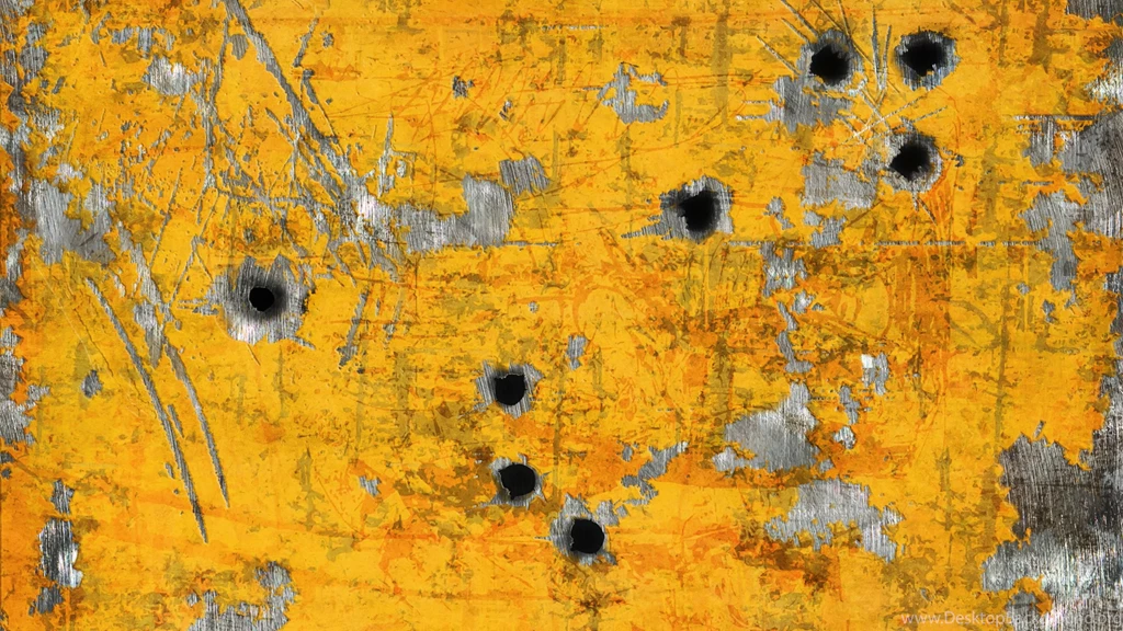 Download Wallpapers 3840x2160 Paint, Metal, Bullet Holes, Stains ...