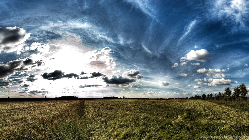 Download Wallpapers 3840x2160 Landscape, Field, Open Space, Sky ...