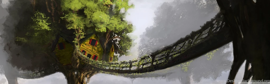 Fantasy Tree House HD Desktop Wallpapers : High Definition ...