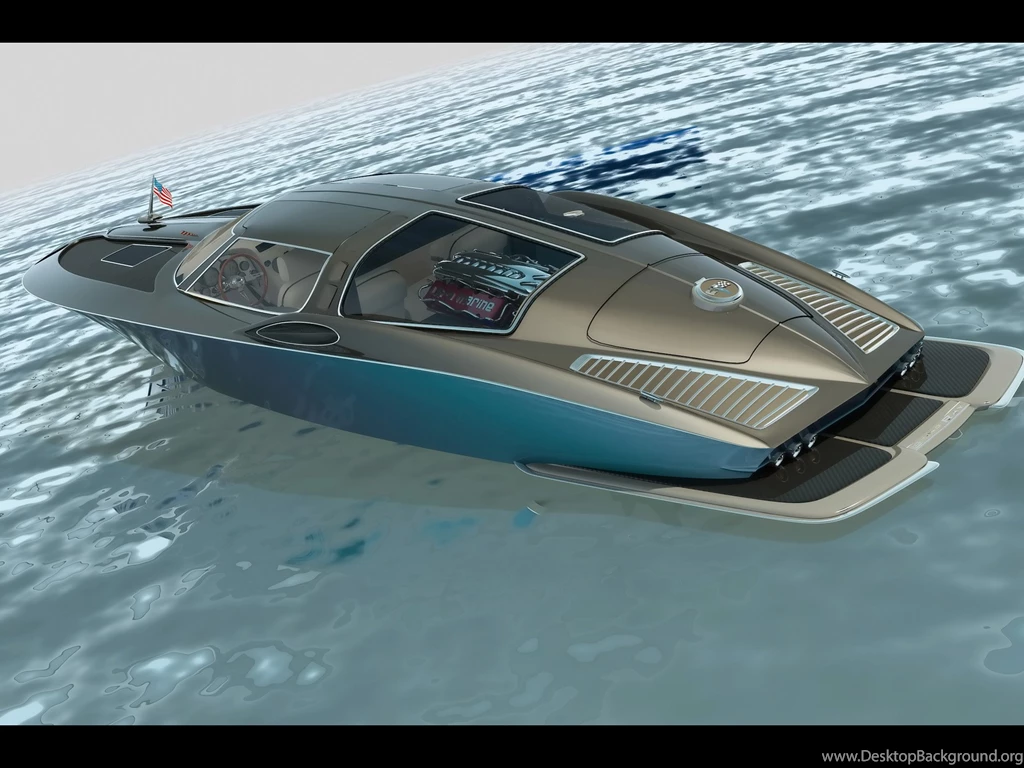 1963 Chevrolet Corvette Boat Design By Bo Zolland Rear And Side ...
