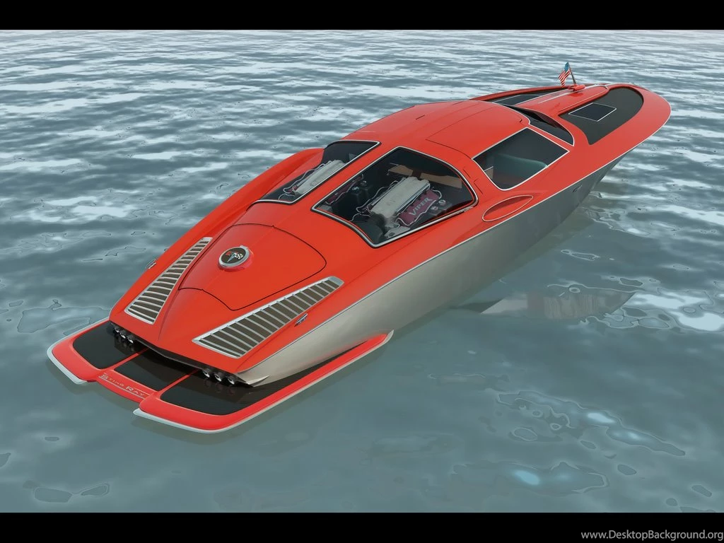1963 Chevrolet Corvette Boat Design By Bo Zolland Rear And Side ...