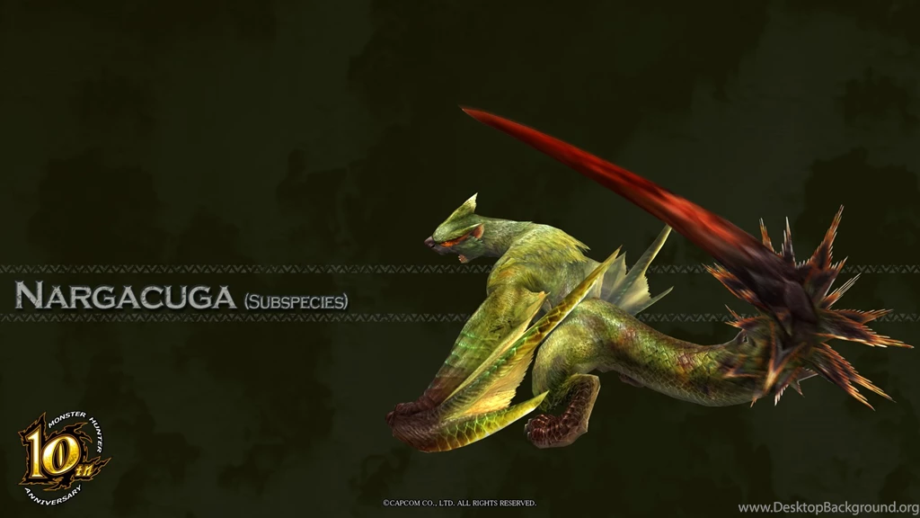 Image MH 10th Anniversary Green Nargacuga Wallpapers 001.jpg ...