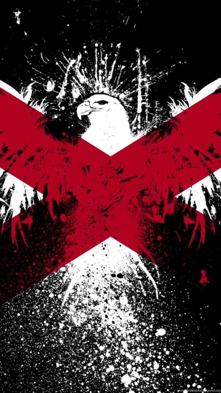 Eagles Hawk Flags Usa Alabama State Wallpapers