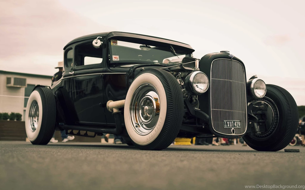 Classic Black Hot Rod Wallpapers