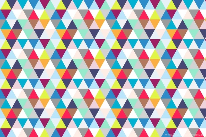 Multicoloured Triangles Wallpapers