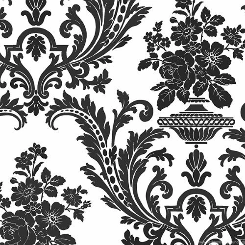 Black And White Victorian Damask Wallpapers 2016 White Brick ...