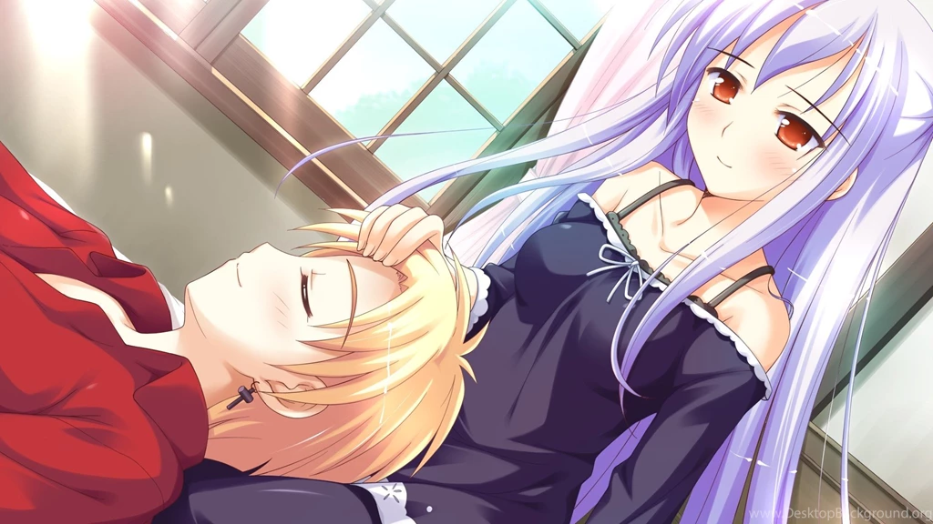 Download Desktop Wallpapers A Boy And A Girl From Some Anime Cartoon