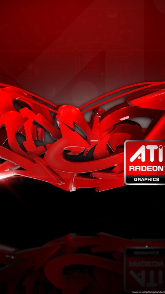 Download Wallpapers 540x960 Ati, Radeon, Logo, Graphics, Abstract ...
