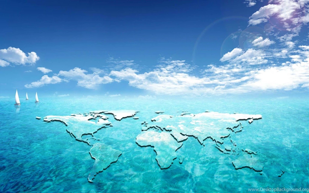 View Of 3d Map Of The World : Hd Wallpapers