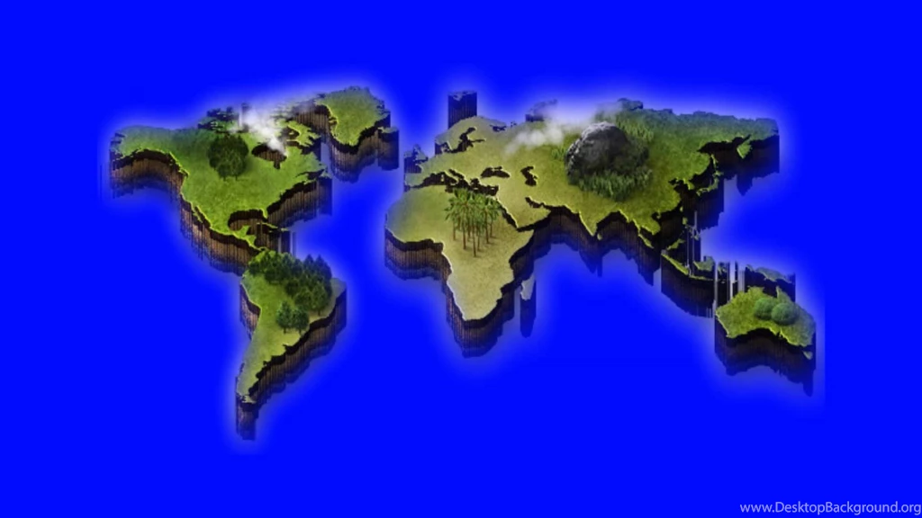 3d World Map In Blue Screen Free Stock Footage YouTube