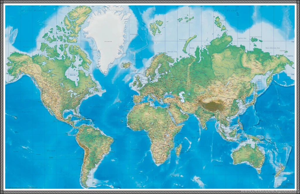 Swiftmaps World Geo Physical Full SWIFTMAPS.com