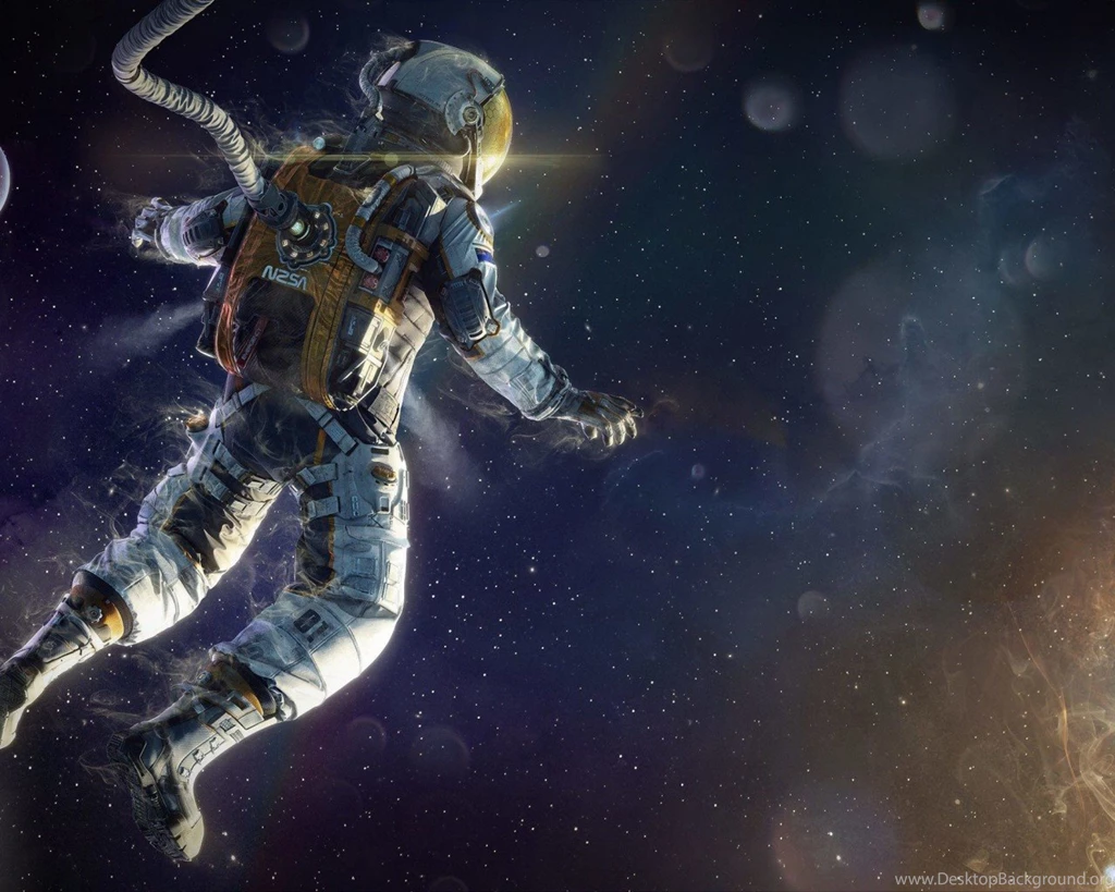 Hd Wallpapers Astronaut Lost In Dark Black Space Abstract Abstract ...