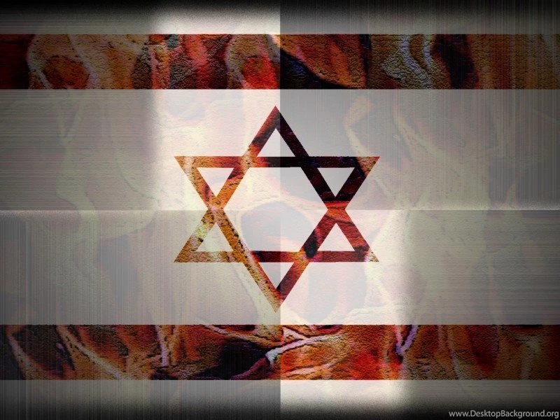 Flaming Star Of David On Abstract   Christian Wallpapers Gallery