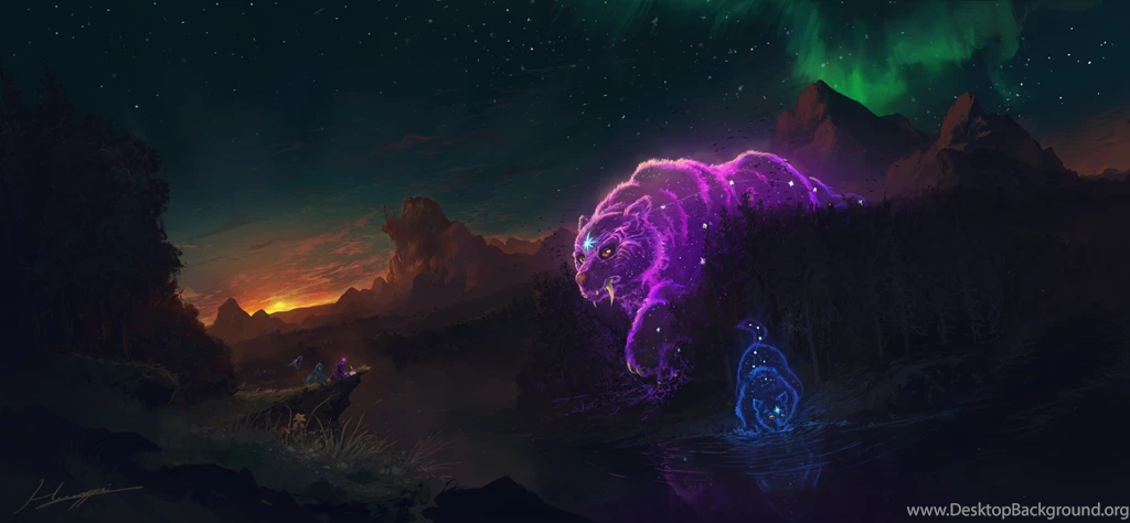 641817 Artist:huussii, Aurora Borealis, Background, Bears, Book ...