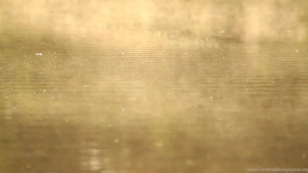 Water Surface With Mist And Sunlight In The Morning, Calm ...