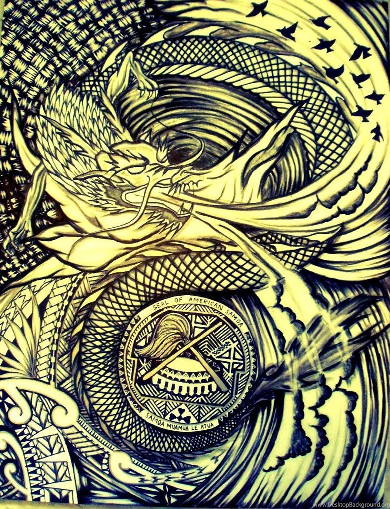 Dragon And American Samoa Seal By Tpetelo On DeviantArt
