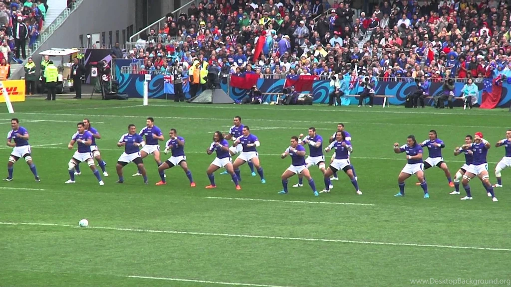Rugby World Cup 2011 Samoa Vs Fiji Eden Park Teams Perform ...