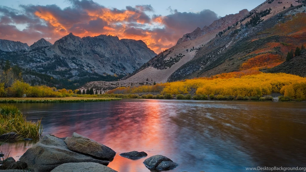 Nature Landscapes Winter Snow Mountains Sunset Sunrise Sky Hdr ...
