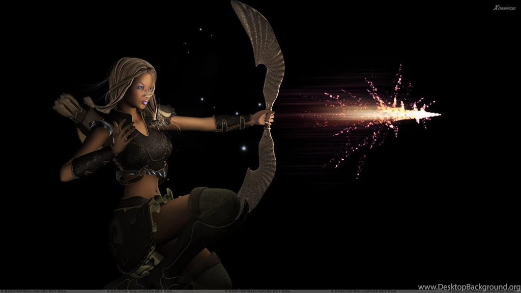 3d Girl In Black Dress Side Pose And Black Backgrounds Wallpapers