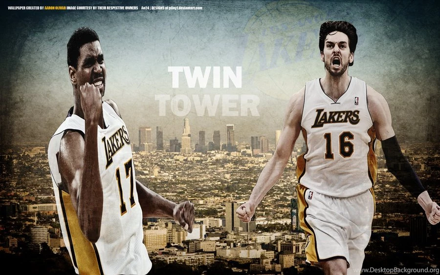 Andrew Bynum And Pau Gasol By Pllay1 On DeviantArt