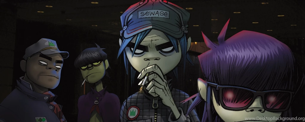 Download Wallpapers 2560x1024 Gorillaz, Band, Members, Image ...