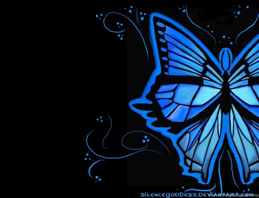 Blue Butterfly PC Wallpapers By SilenceGoddess On DeviantArt