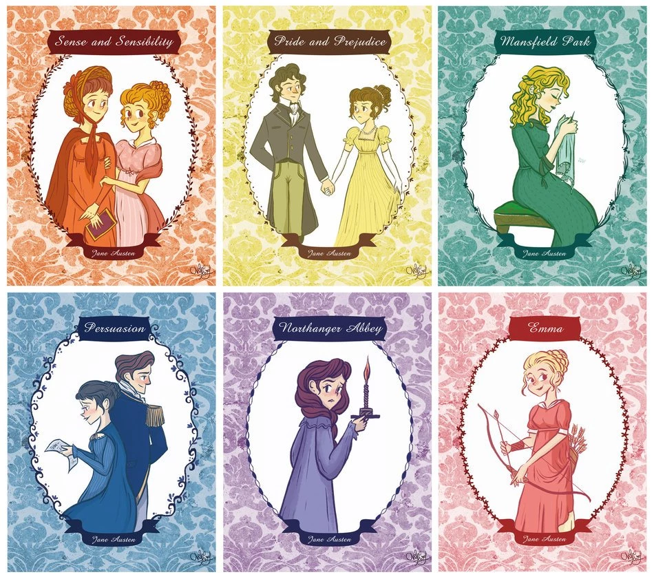 Jane Austen Novels Cover Design By ChihAriel On DeviantArt
