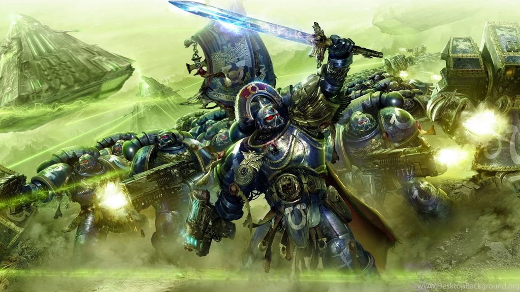 1366x768 Ultramarines, Ultramarines, Battle, Monolith, Warhammer ...